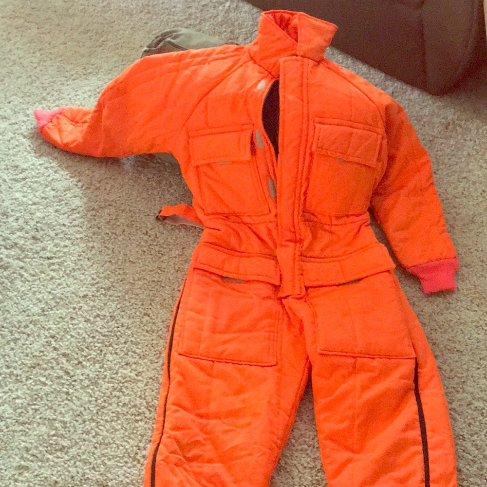 A blaze orange suit. It’s perfect for hunting! 🦌